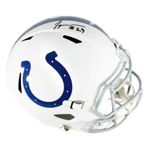 Joseph Addai Signed Indianapolis Colts Speed Full-Size Replica Football Helmet (Beckett)