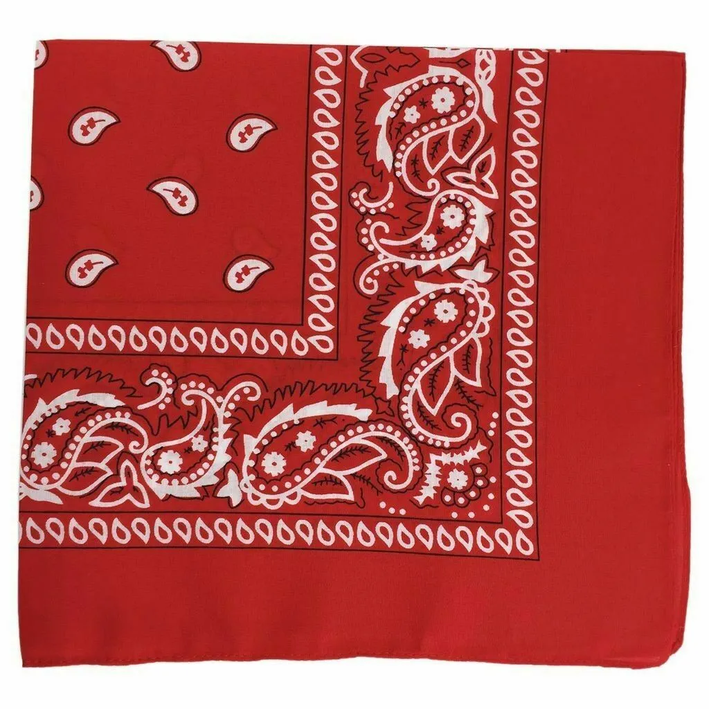 10 x Bandana Paisley Head Wrap 100% Cotton Neck Scarf