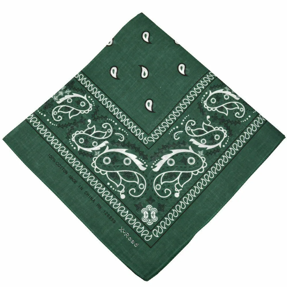 10 x Bandana Paisley Head Wrap 100% Cotton Neck Scarf