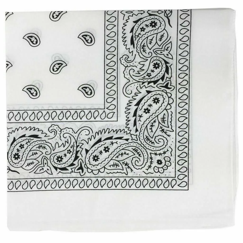 10 x Bandana Paisley Head Wrap 100% Cotton Neck Scarf