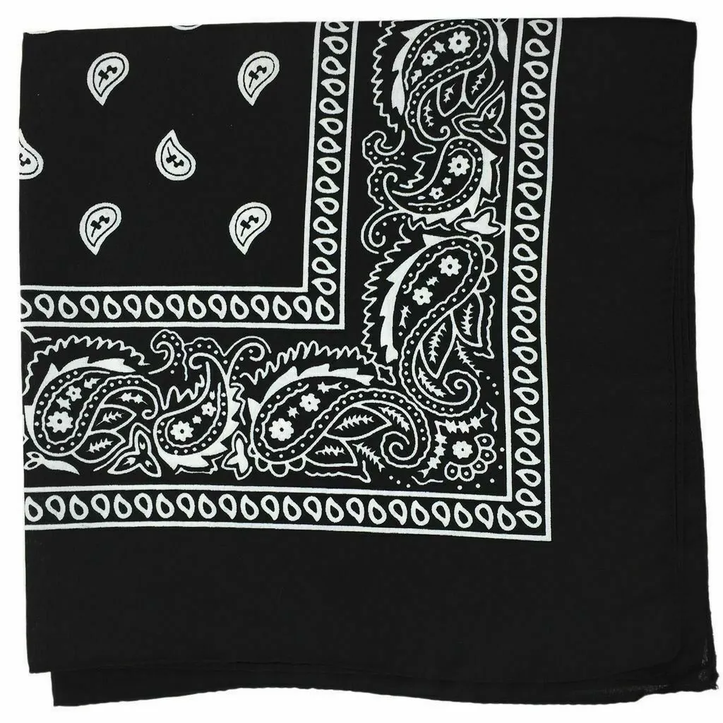 10 x Bandana Paisley Head Wrap 100% Cotton Neck Scarf