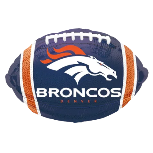 17" Anagram Denver Broncos NFL Football Foil Balloon | Buy 5 Or More Save 20%