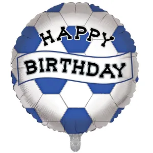 18" Chelsea Happy Birthday Football Foil Balloon