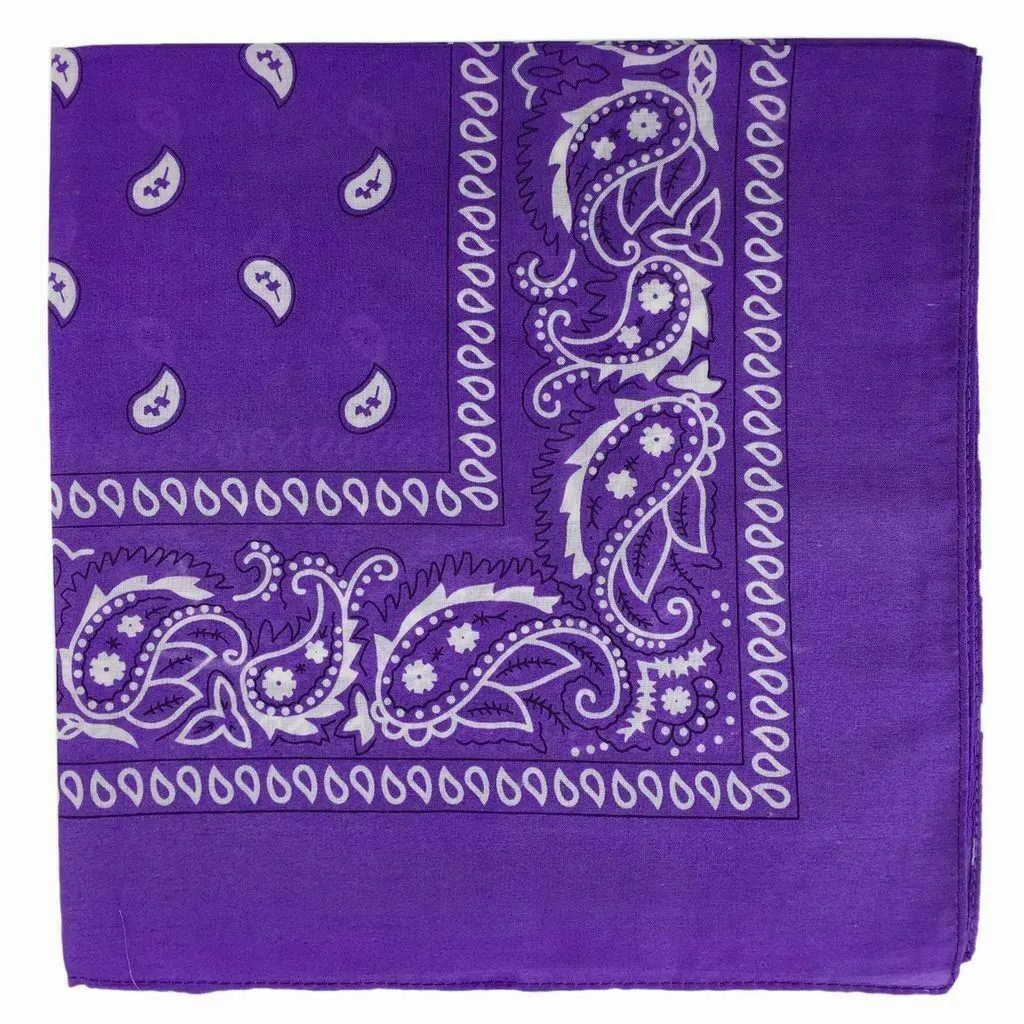 20 X Bandana Paisley Head Wrap 100% Cotton Neck Scarf