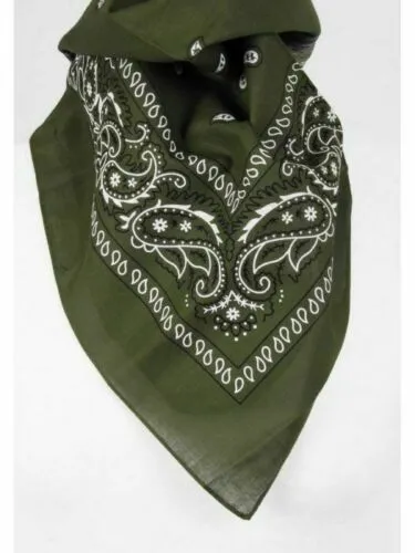 20 X Bandana Paisley Head Wrap 100% Cotton Neck Scarf