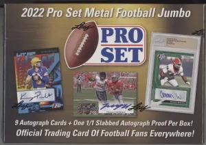 2022 Leaf Pro Set Metal Football Jumbo Hobby Box