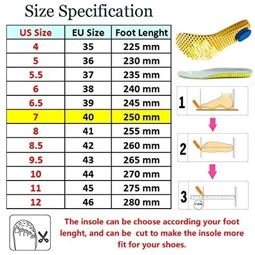 3 Pairs Elastic Shock Absorbing Shoe Insoles Breathable Honeycomb Sneaker Inserts Sports Shoe Insole Replacement Insoles for Men and Women 3 Pairs UK7-11