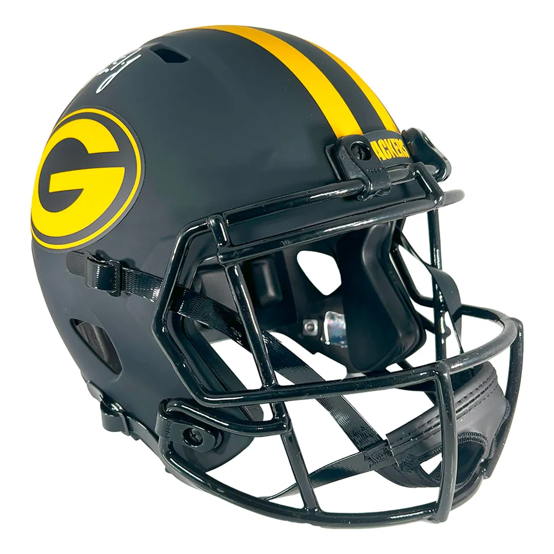 Aaron Jones Signed Green Bay Packers Eclipse Speed Full-Size Replica Football Helmet (Beckett)