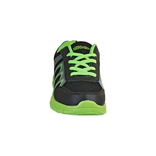 Action Shoes Women's Black-Green Running Shoes - 5 UK/India (37 EU)(454-BLACK-GREEN)