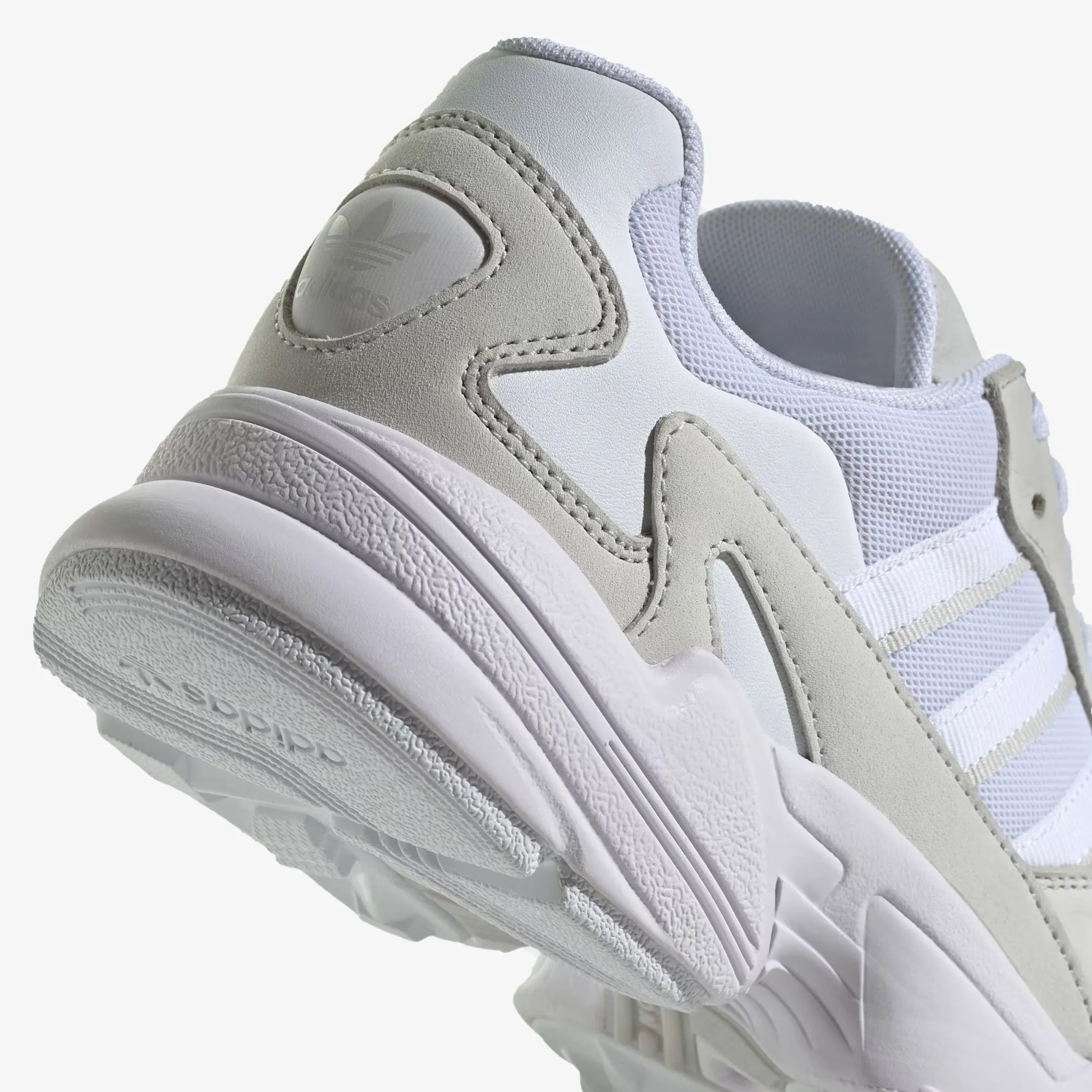 Adidas Originals | WMN'S FALCON  { CLOUD WHITE/CLOUD WHITE/GREY ONE