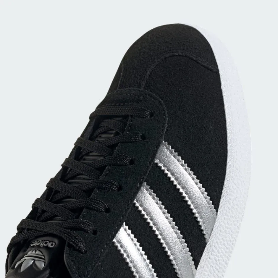 Adidas Women's Gazelle Shoes -  Core Black / Silver Metallic