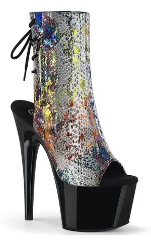 ADORE-1018SP Multi Snake Print Ankle Boots