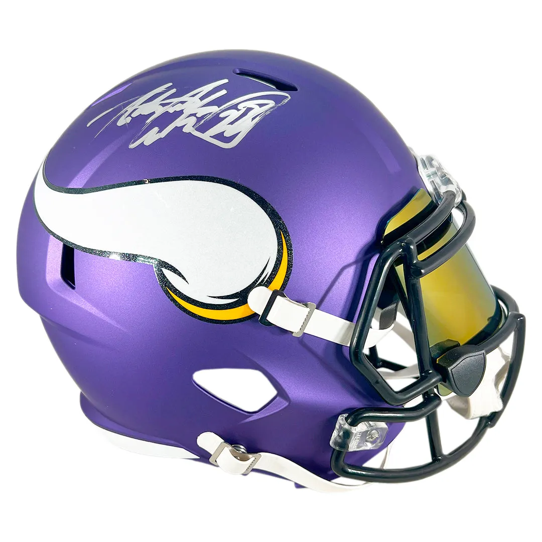 Adrian Peterson Signed Minnesota Vikings Speed Full-Size Replica Football Helmet (JSA)