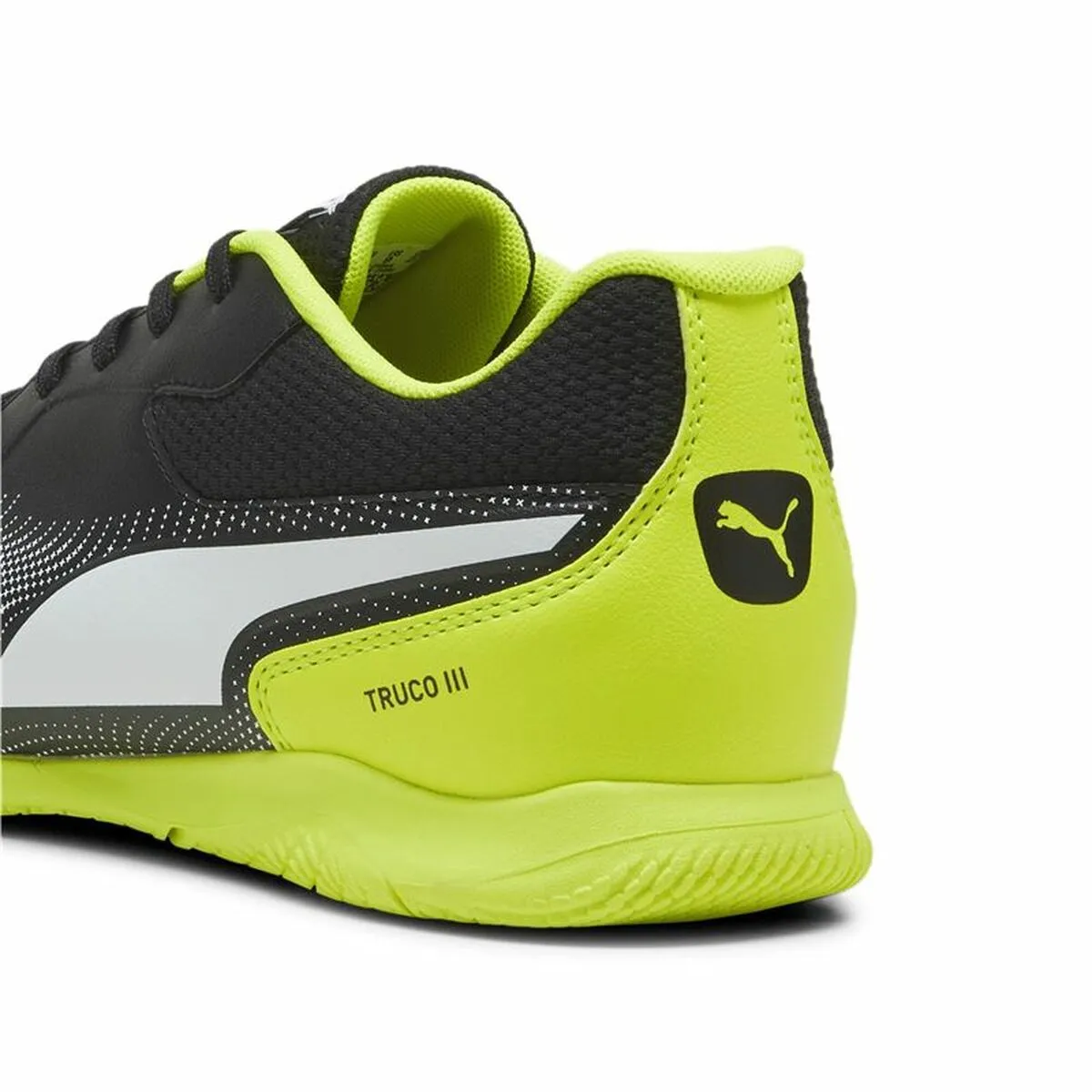 Adult's Indoor Football Shoes Puma Truco II Yellow White Black Unisex