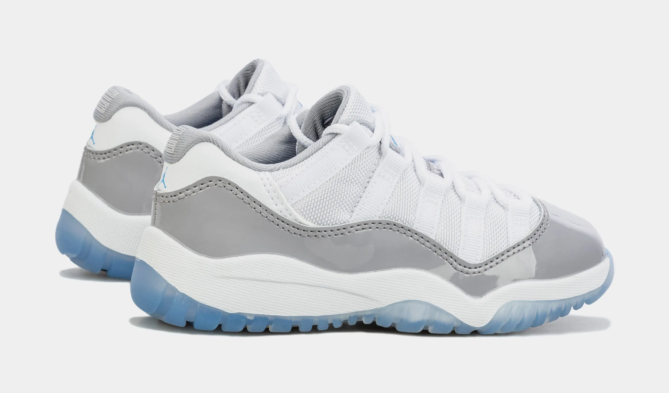 Air Jordan 11 Retro Cement Grey Preschool Lifestyle Shoes (Grey/Blue)