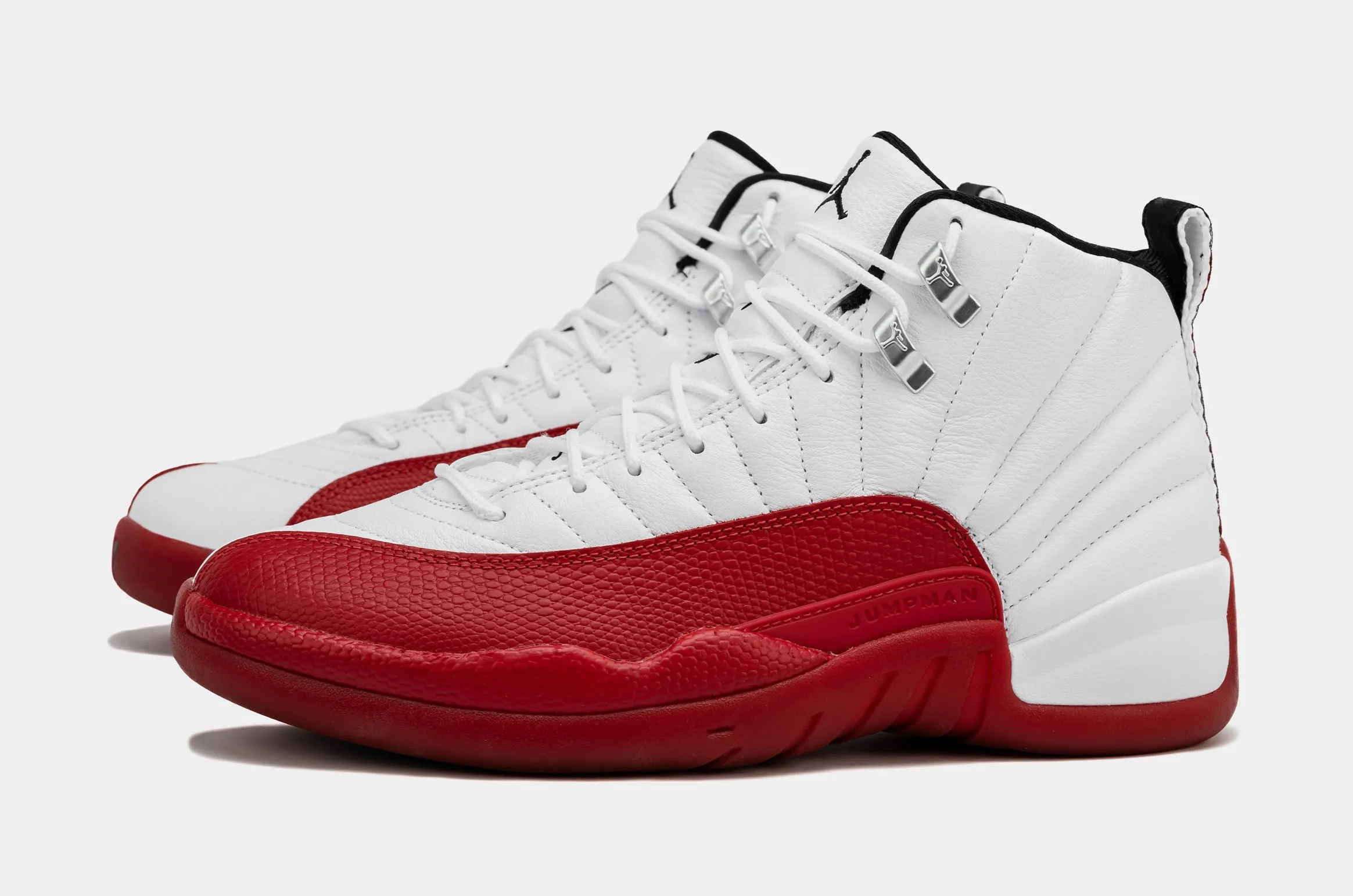 Air Jordan 12 Retro Cherry Red Mens Lifestyle Shoes (Red/White)