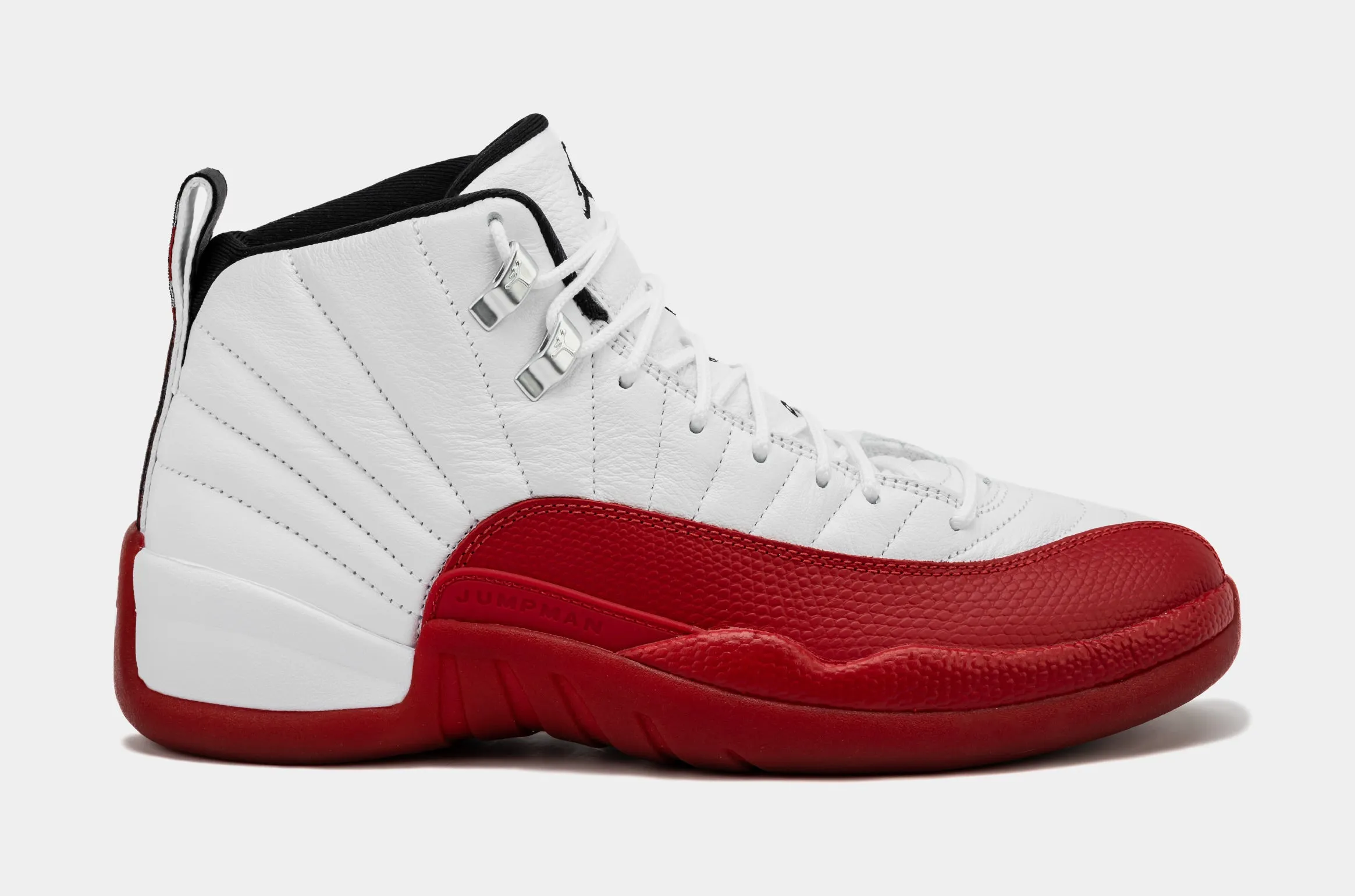 Air Jordan 12 Retro Cherry Red Mens Lifestyle Shoes (Red/White)