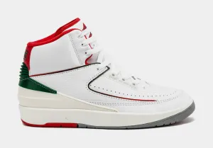 Air Jordan 2 Retro Italy Mens Lifestyle Shoes (White/Fire Red)