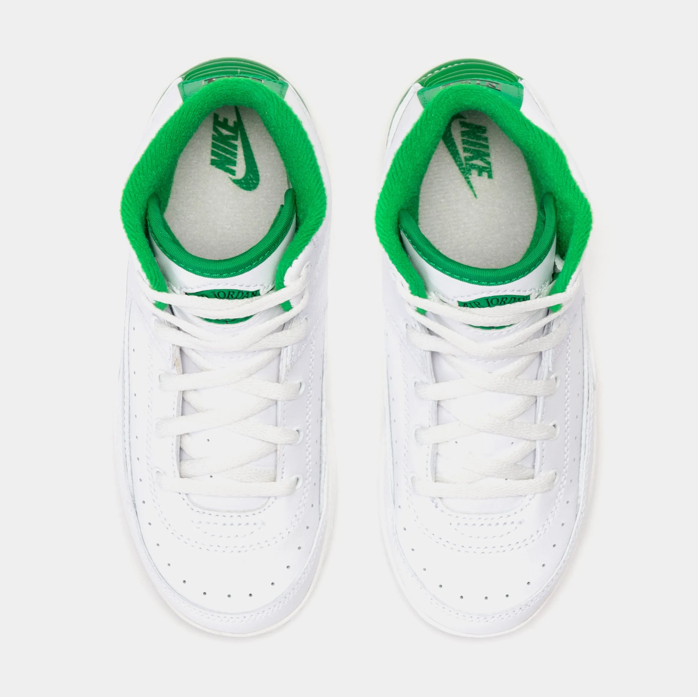 Air Jordan 2 Retro Lucky Green Preschool Lifestyle Shoes (White/Green) Free Shipping