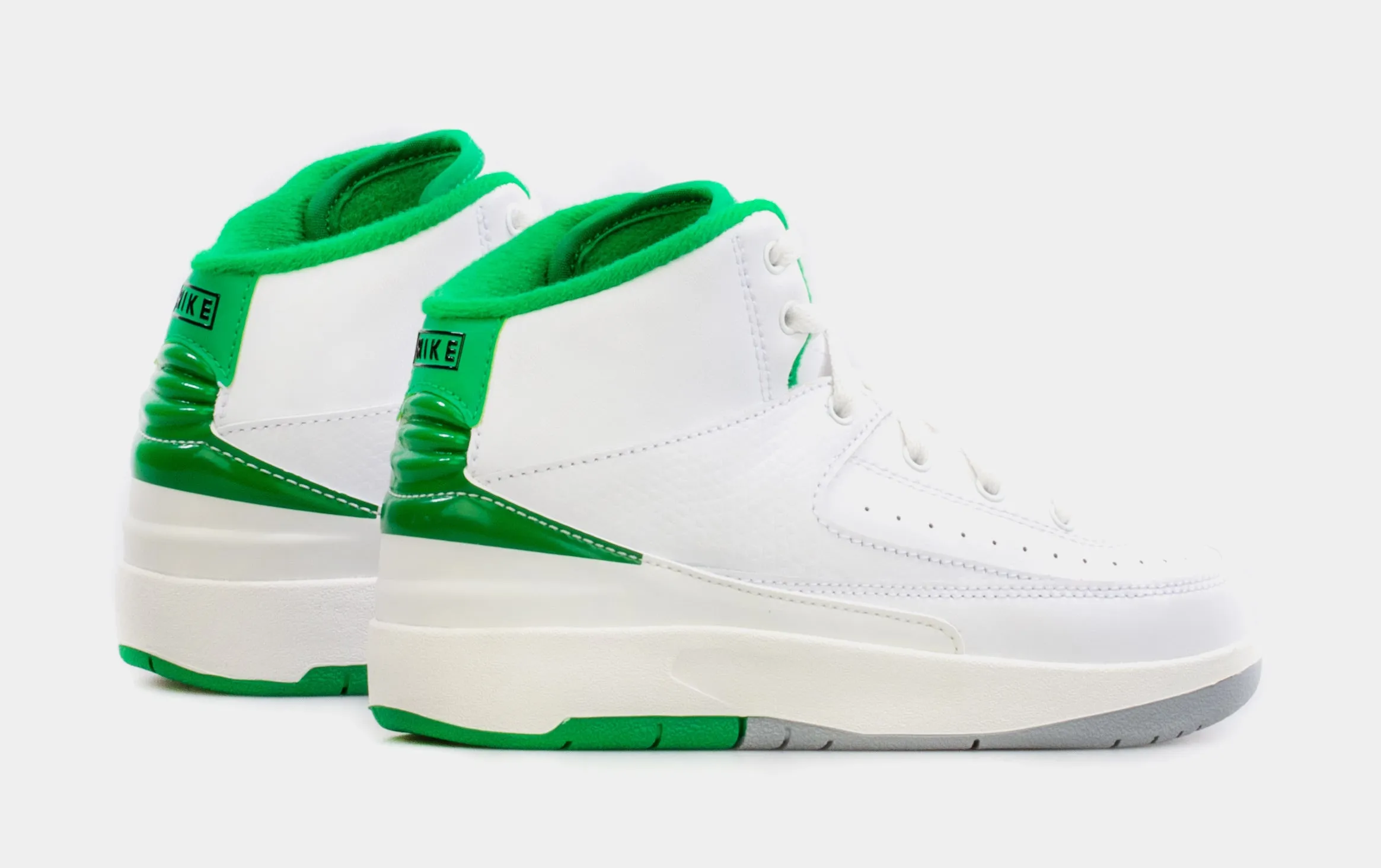 Air Jordan 2 Retro Lucky Green Preschool Lifestyle Shoes (White/Green) Free Shipping