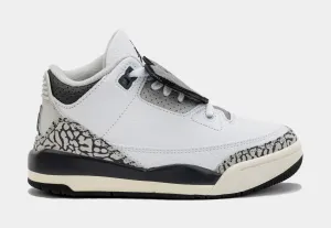 Air Jordan 3 Retro Hide N’ Sneak Preschool Lifestyle Shoes (White/Black)