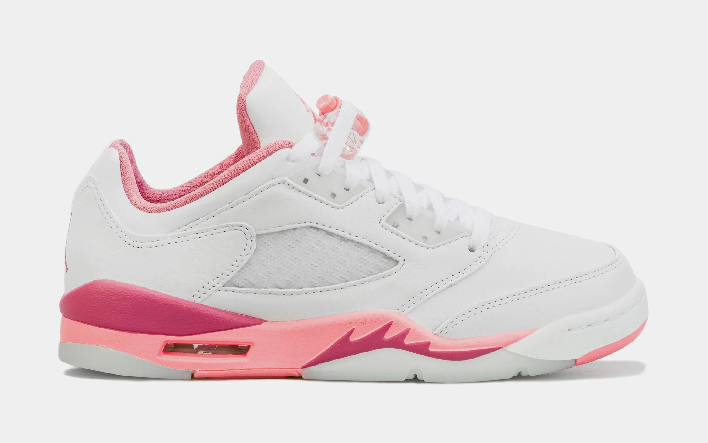 Air Jordan 5  Retro Low Desert Berry Grade School Lifestyle Shoes (White/Pink)