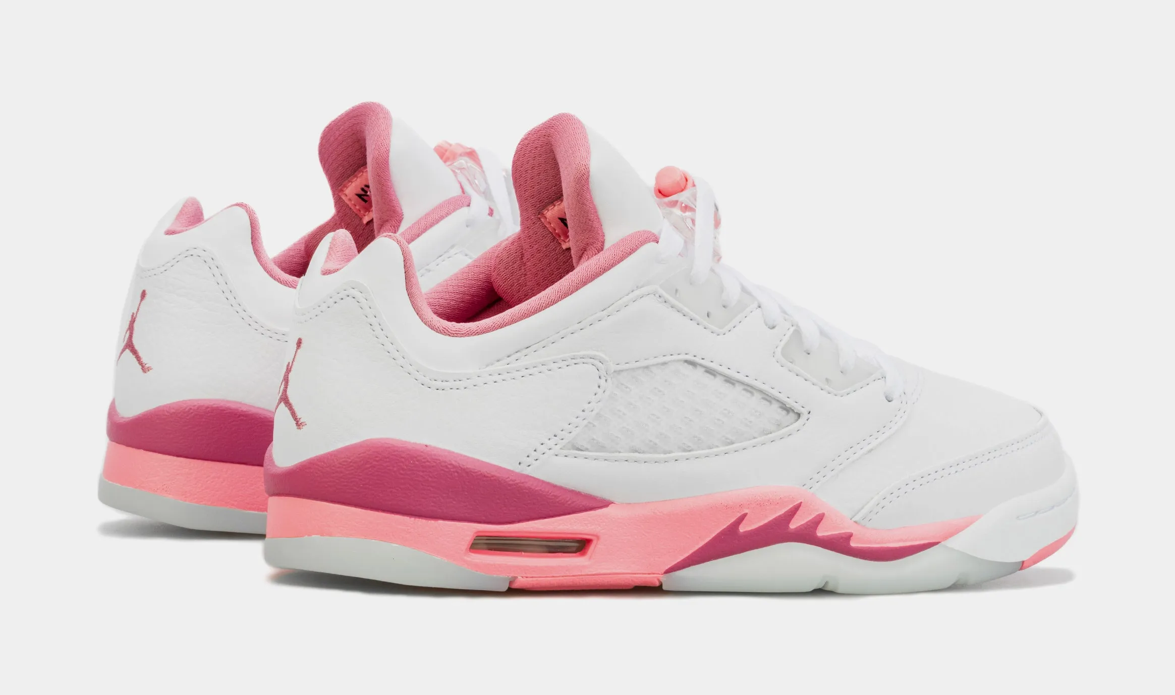 Air Jordan 5  Retro Low Desert Berry Grade School Lifestyle Shoes (White/Pink)