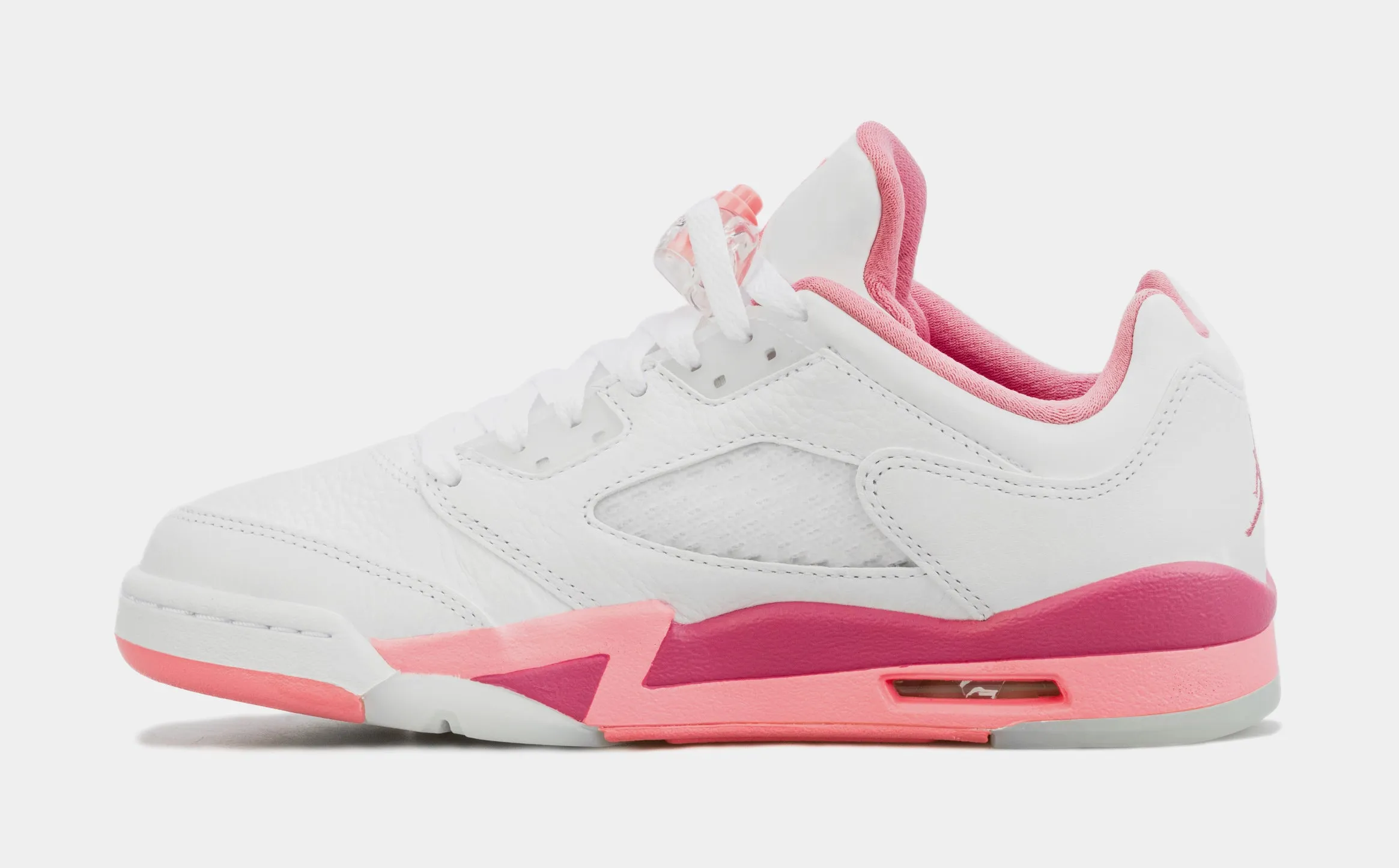 Air Jordan 5  Retro Low Desert Berry Grade School Lifestyle Shoes (White/Pink)