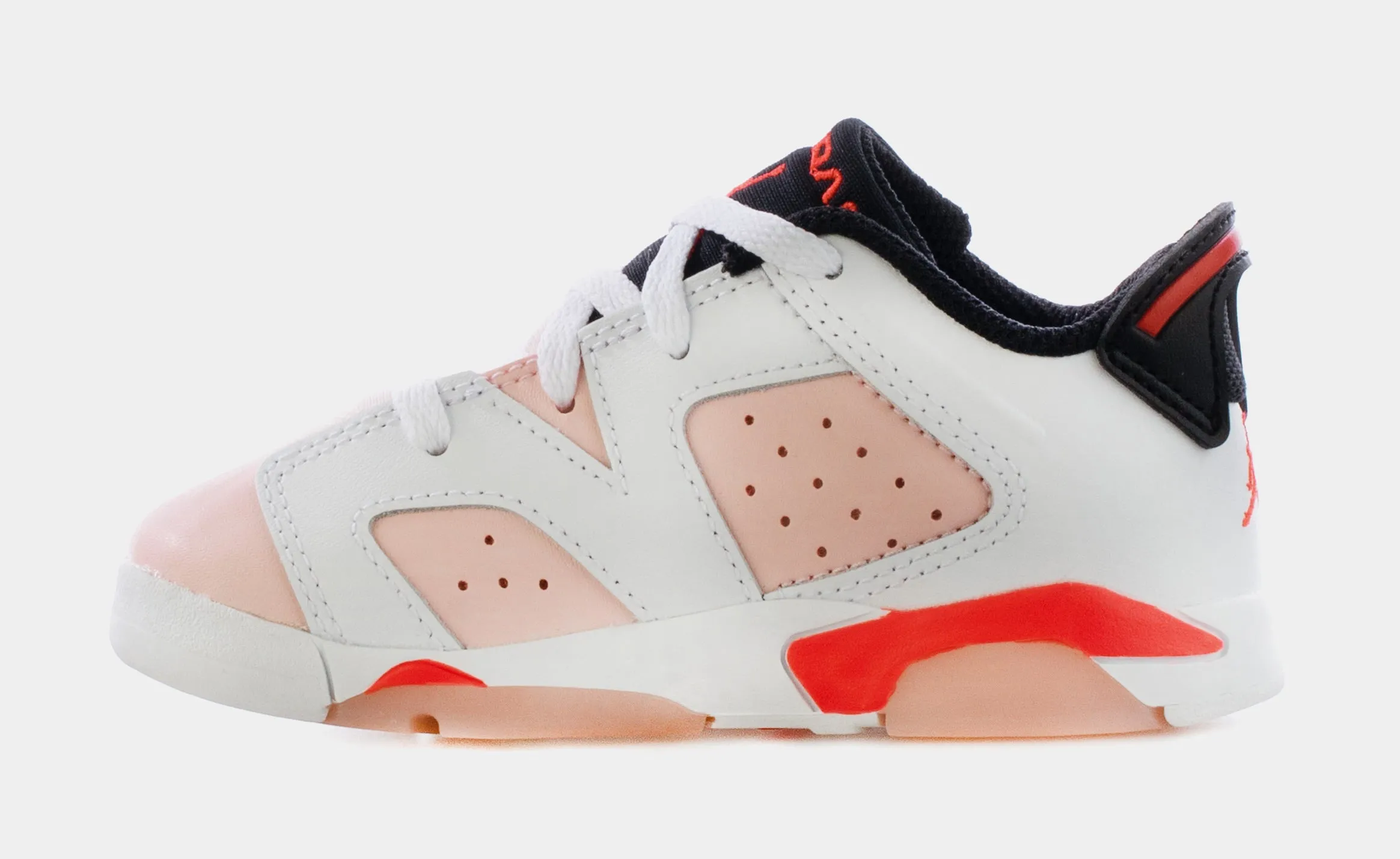 Air Jordan 6 Low Atmosphere Infant Toddler Lifestyle Shoes (White/Pink)