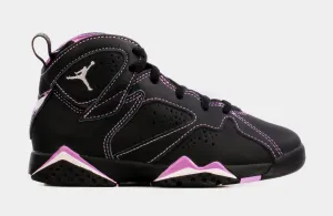 Air Jordan 7 Retro Barely Grape Preschool Lifestyle Shoes (Purple/Black)