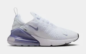 Air Max 270 Womens Lifestyle Shoes (White/Football Grey/White/Blue Whisper)