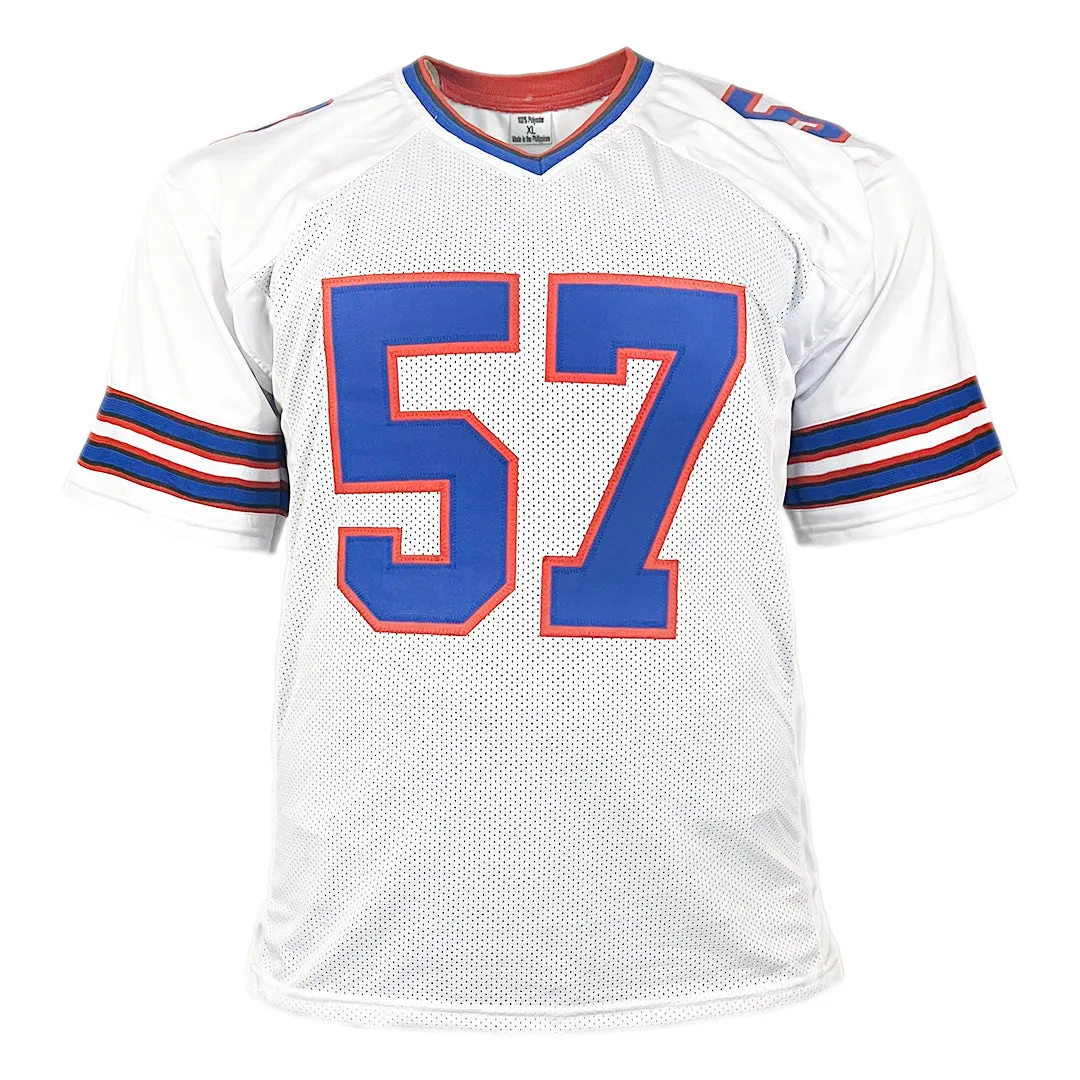 AJ Epenesa Signed Buffalo White Football Jersey (JSA)