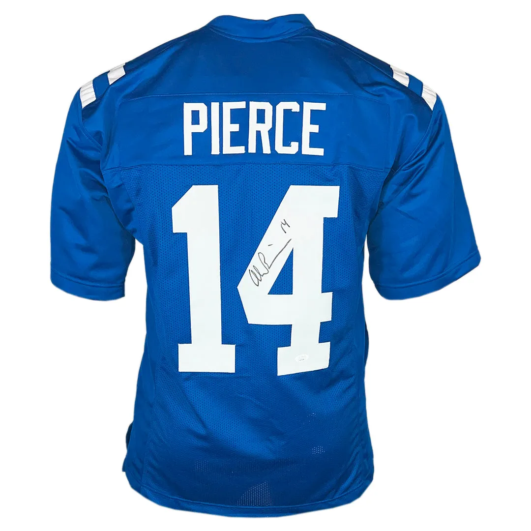 Alec Pierce Signed Indianapolis Blue Football Jersey (JSA)