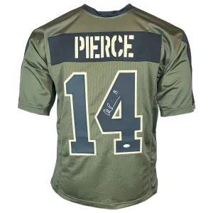 Alec Pierce Signed Indianapolis Salute to Service Football Jersey (JSA)