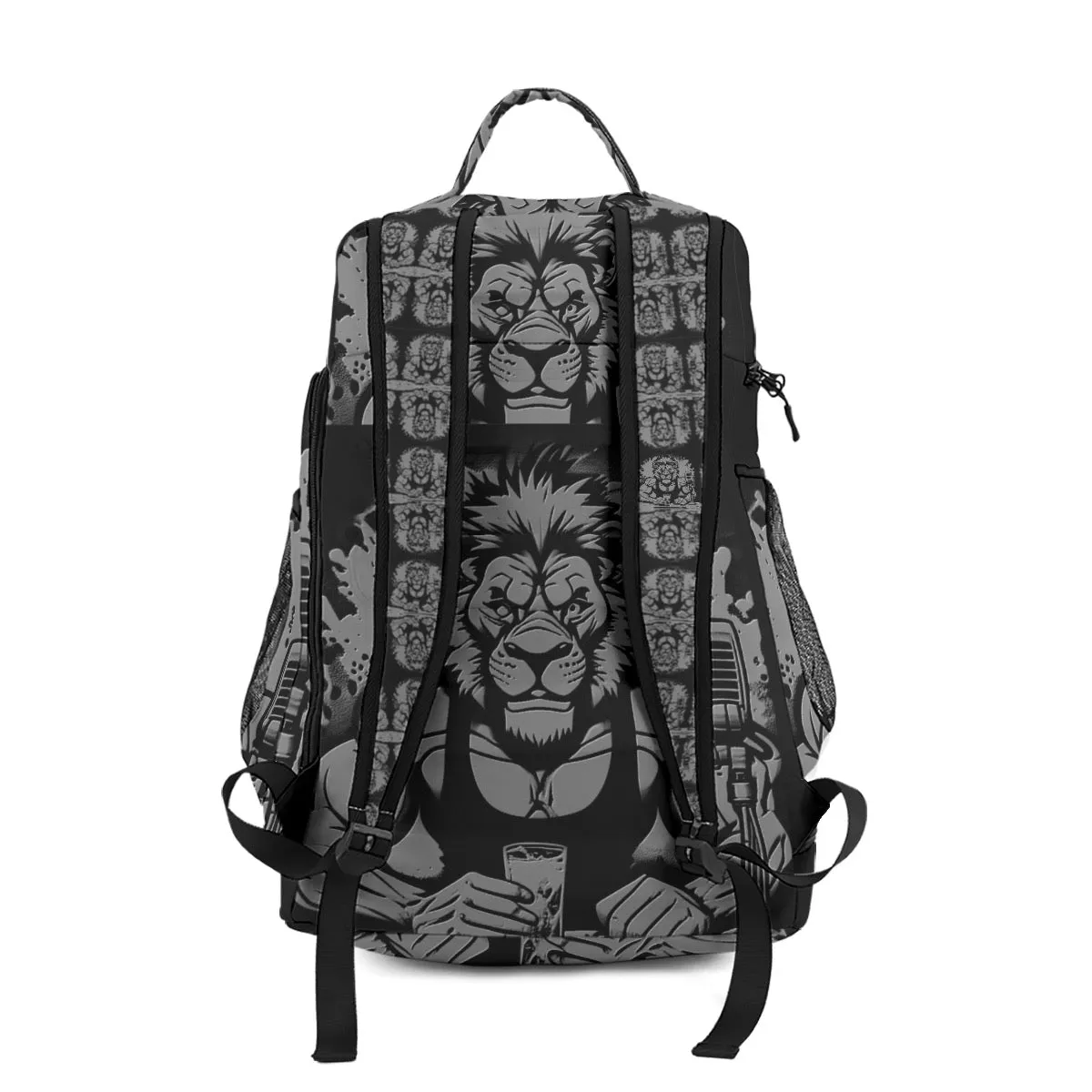 All-Over Print Multifunctional Backpack Leo line, Podcaster print