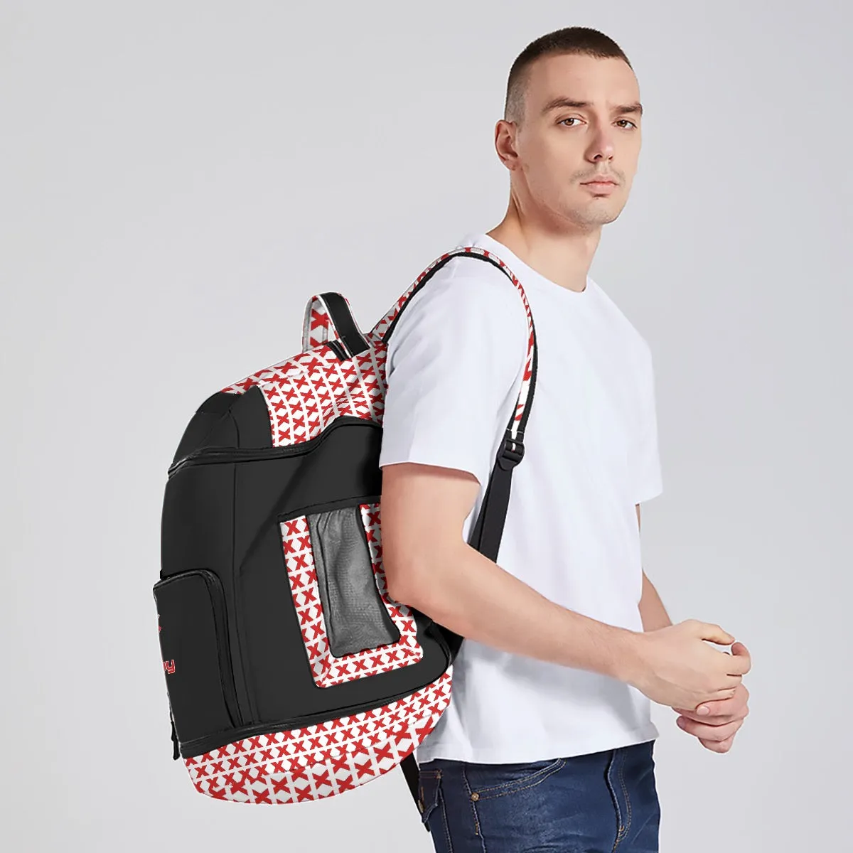 All-Over Print Multifunctional Backpack X3 cityboy print