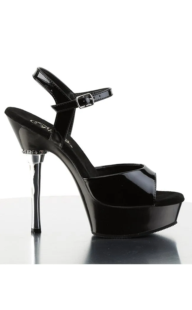 ALLURE-609 Black Patent Heels