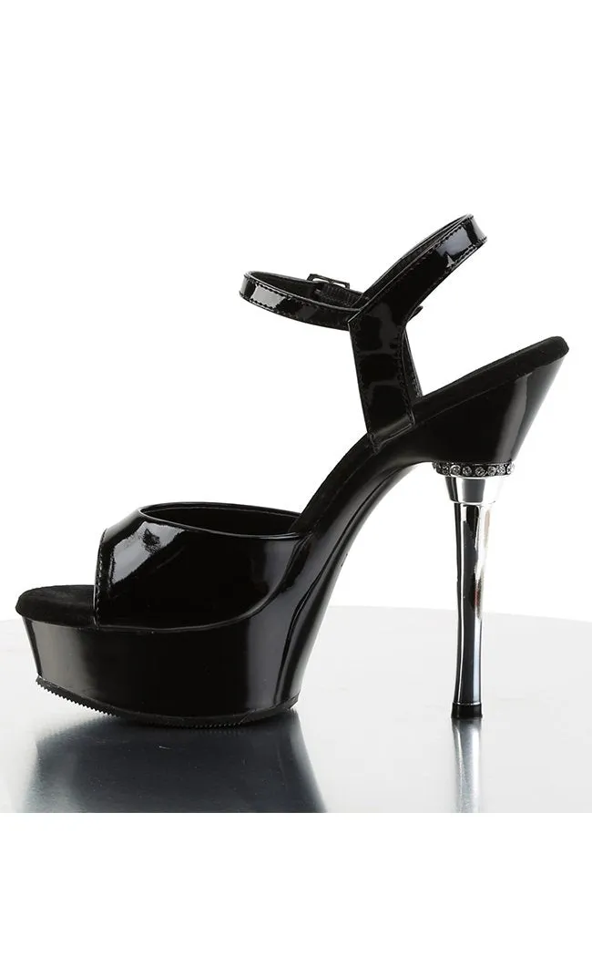 ALLURE-609 Black Patent Heels