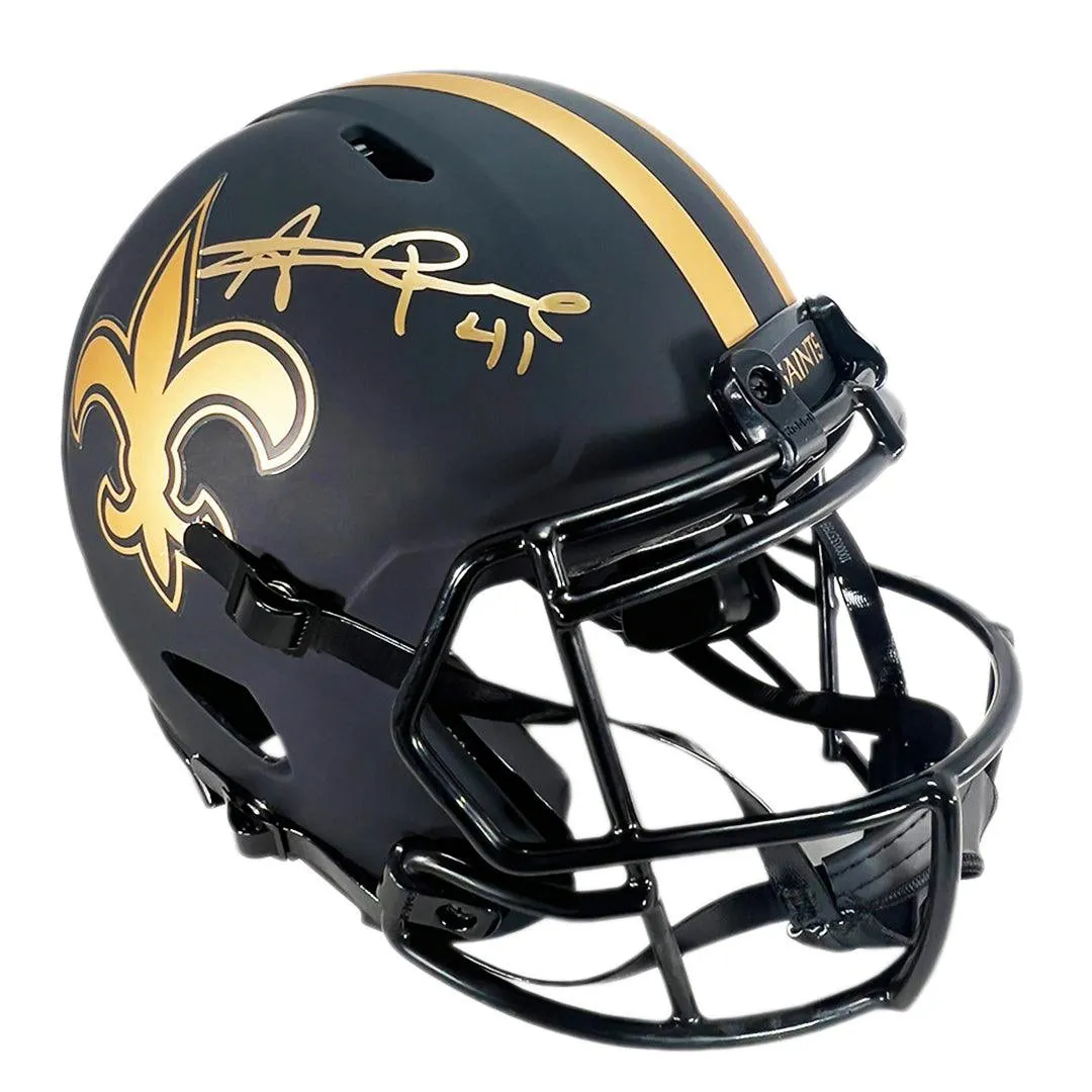 Alvin Kamara Signed New Orleans Saints Eclipse Speed Full-Size Football Helmet (Beckett)