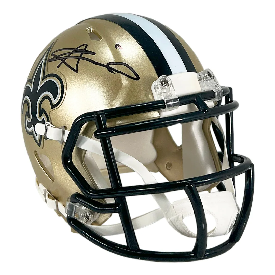 Alvin Kamara Signed New Orleans Saints Speed Mini Football Helmet (Beckett)