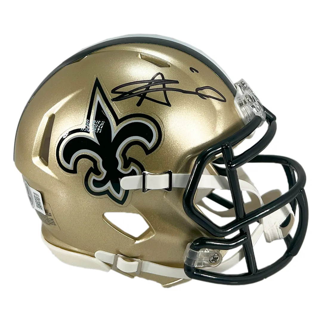 Alvin Kamara Signed New Orleans Saints Speed Mini Football Helmet (Beckett)