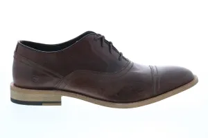 Andrew Marc Henry AMHENRYL-2931 Mens Brown Synthetic Cap Toe Oxfords & Lace Ups Shoes