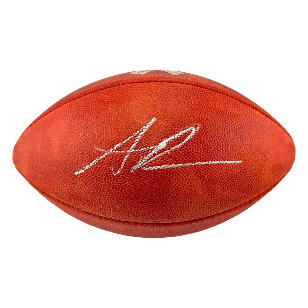 Anthony Richardson Signed Authentic Wilson NFL Salute to Service The Duke Leather Football (JSA)