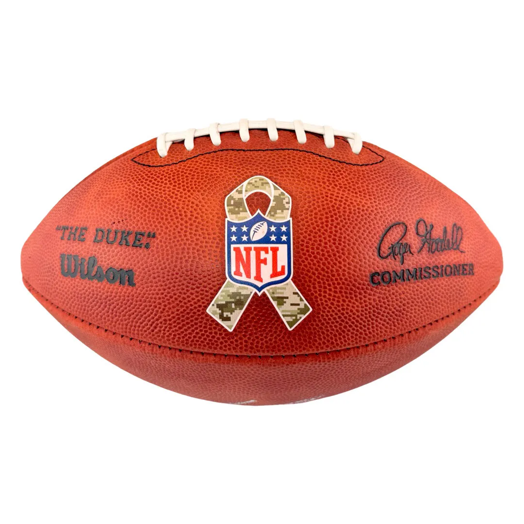 Anthony Richardson Signed Authentic Wilson NFL Salute to Service The Duke Leather Football (JSA)