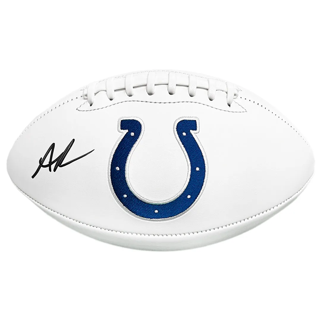 Anthony Richardson Signed Indianapolis Colts Official NFL Team Logo Football (JSA)