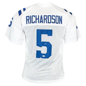 Anthony Richardson Signed Indianapolis White Football Jersey (JSA)