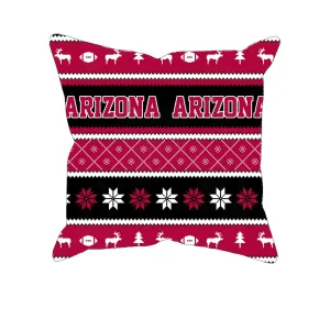 Arizona Ugly Christmas Football Fan Pillow, Unique Custom Decor Gift Pillows for Football fans, Pillow Gifts for Men and Women