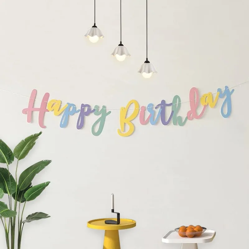 Baby Happy Birthday Colorful Banner