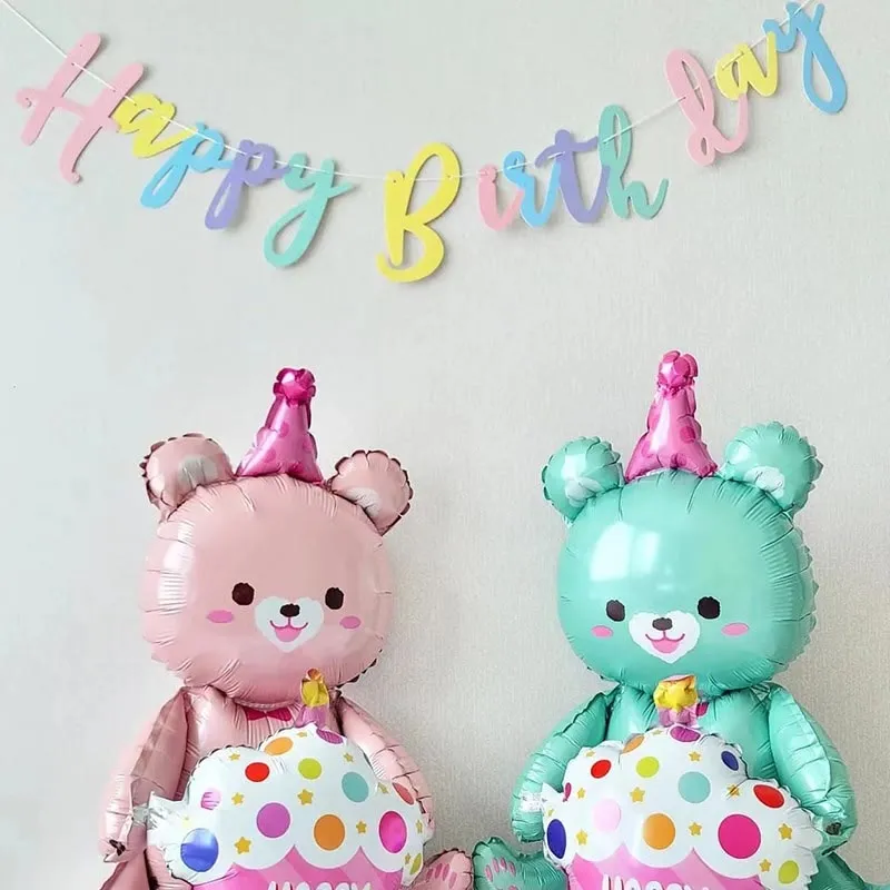 Baby Happy Birthday Colorful Banner