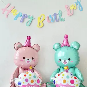 Baby Happy Birthday Colorful Banner